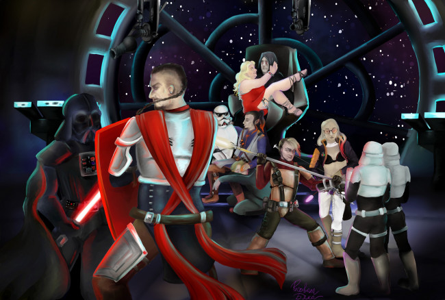 Обои картинки фото фэнтези, _star wars, персонажи, космос