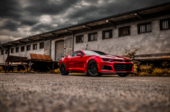 Картинка автомобили camaro chevrolet zl1 red devil красный дьявол