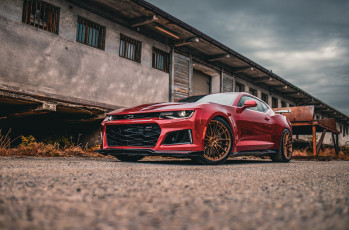 Картинка автомобили camaro chevrolet zl1 red devil красный дьявол