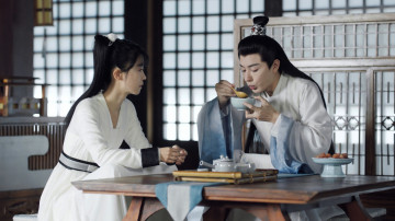 обоя кино фильмы, the inextricable destiny, девушка, парень, еда