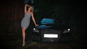 Картинка автомобили -авто+с+девушками audi