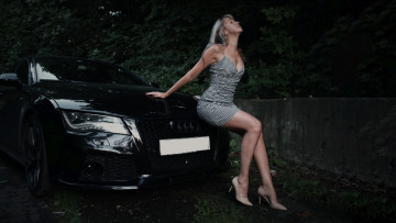 Картинка автомобили -авто+с+девушками audi