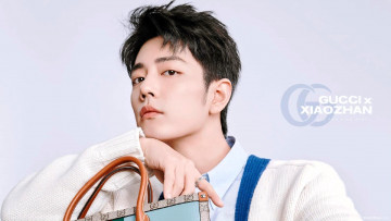 Картинка мужчины xiao+zhan актер лицо кардиган сумка