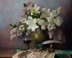 обоя цветы, букеты,  композиции