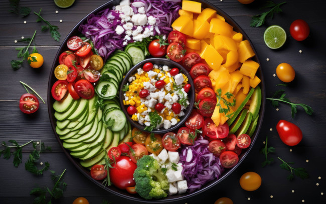 Обои картинки фото 3д графика, еда-, food, салат