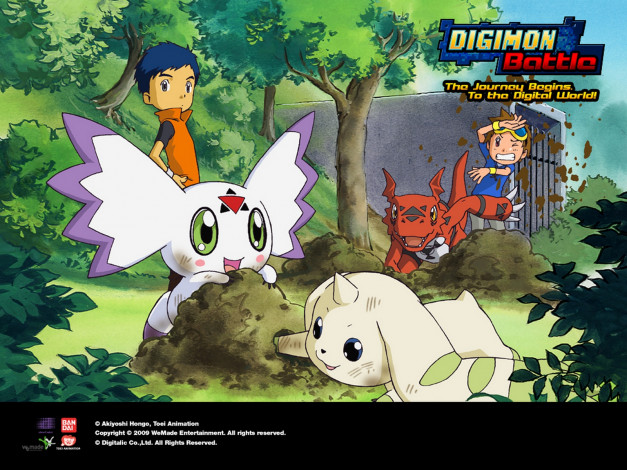 Обои картинки фото digimon, battle, видео, игры