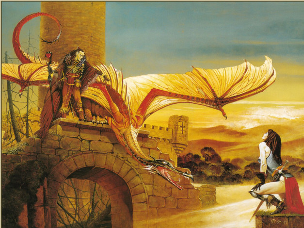 Обои картинки фото фэнтези, драконы