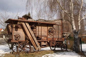 обоя комбайн, техника, комбайны, Чехия