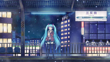 Картинка аниме vocaloid девушка