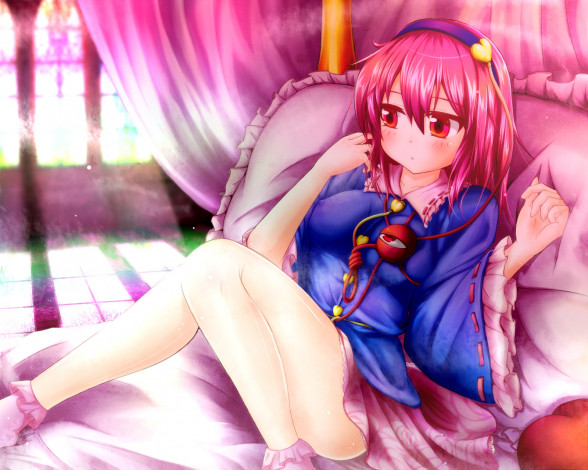 Обои картинки фото komeiji, satori, аниме, touhou