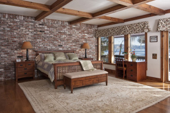 Картинка интерьер спальня кровать