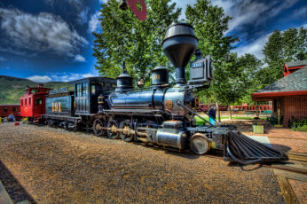 обоя техника, паровозы, рельсы, паровоз