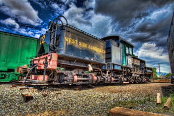 Картинка техника паровозы рельсы паровоз