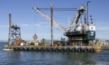 Картинка техника краны ковш кран плавучий