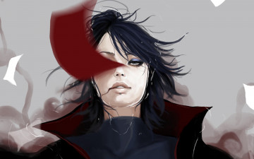 Картинка аниме naruto кровь акатцки взгляд наруто арт вода бумага конан