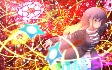 Картинка аниме touhou печать стигма девушка улыбка взгляд румянец платье настроение магия узоры цветы hijiri byakuren mirre art