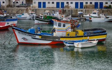 Картинка корабли разные+вместе баркасы причал гавань