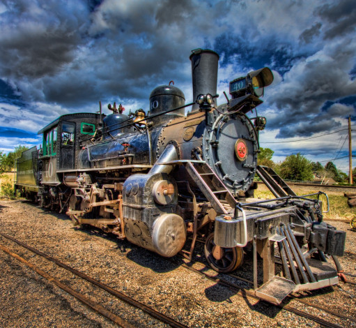 Обои картинки фото техника, паровозы, рельсы, паровоз