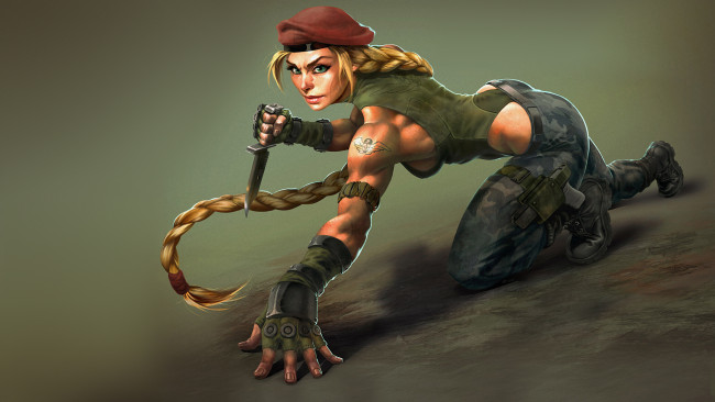 Обои картинки фото street fighter, видео игры, cammy, девушка, уличный, боец, street, fighter