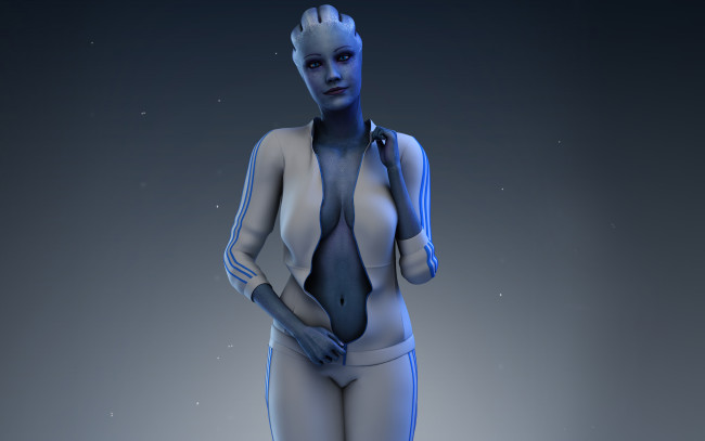 Обои картинки фото mass effect, видео игры, mass, effect, liara, девушка