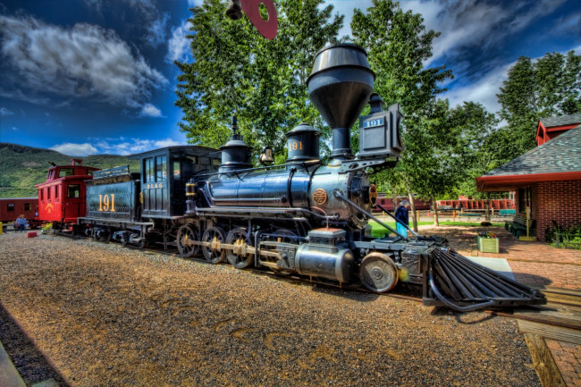 Обои картинки фото техника, паровозы, рельсы, паровоз