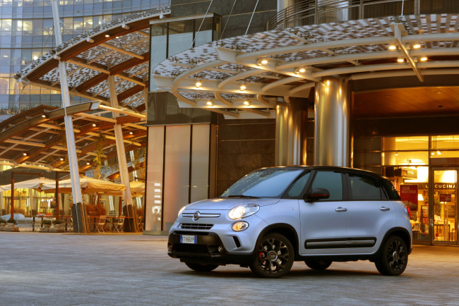 Обои картинки фото 2014 fiat 500l beats edition, автомобили, fiat, серебристый, тюнинг