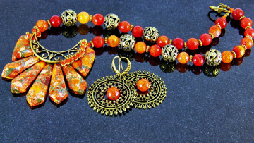 Картинка разное украшения +аксессуары +веера украшение фон бусы серьги ожерелье бижутерия