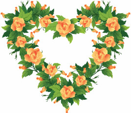 Картинка векторная+графика цветы+ flowers венок цветы