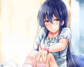 Картинка аниме love+live +school+idol+project фон взгляд девушка