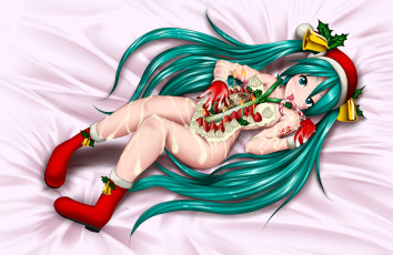 Картинка аниме vocaloid девушка фон взгляд