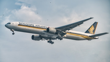 Картинка airlines+b777-300 авиация пассажирские+самолёты авиалайнер