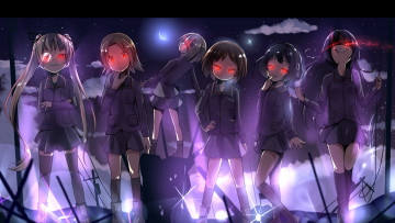 Картинка аниме girls+und+panzer sakaguchi karina makuran yamagou ayumi sawa azusa utsugi yuuki oono aya girls und panzer maruyama saki