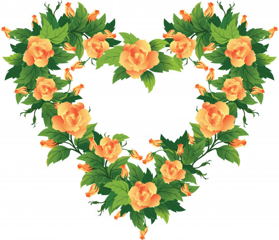 Обои картинки фото векторная графика, цветы , flowers, венок, цветы