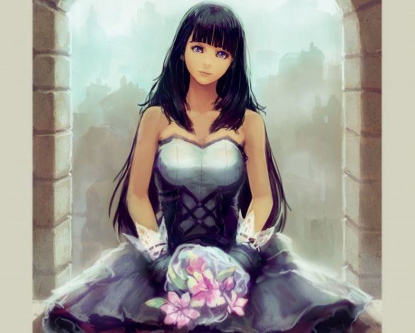 Обои картинки фото аниме, unknown,  другое, okuto, девушка, арт