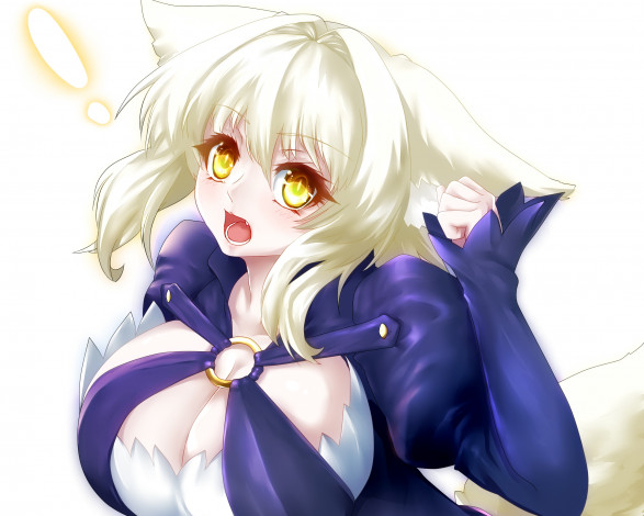 Обои картинки фото аниме, животные,  существа, девушка, арт