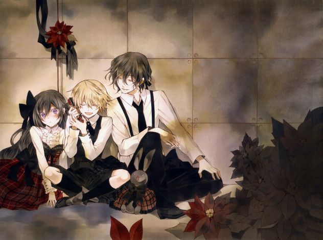 Обои картинки фото аниме, pandora hearts, девушка, парень