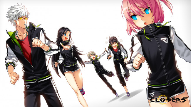 Обои картинки фото аниме, closers, игра, парни, арт, девушки