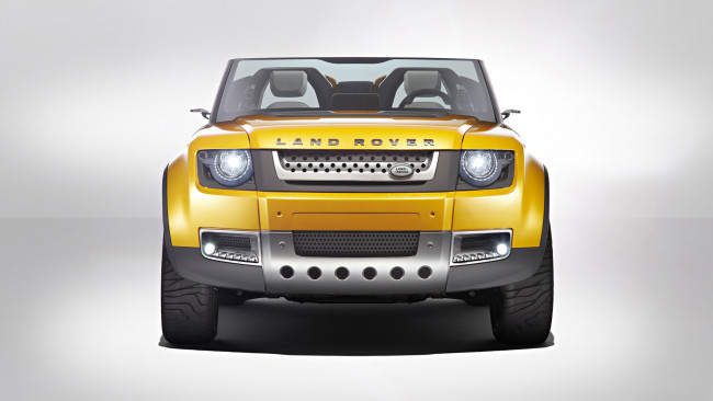 Обои картинки фото land rover dc100 sport concept 2011, автомобили, land-rover, внедорожник, 2011, concept, sport, dc100, land, rover, кроссовер, жёлтый