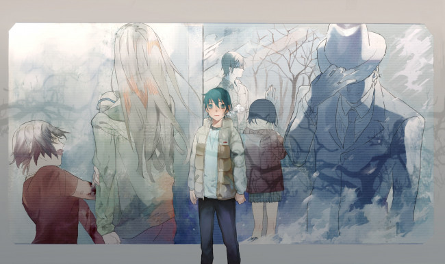 Обои картинки фото аниме, boku dake ga inai machi, парни, арт