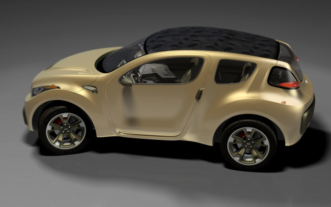 Обои картинки фото hyundai hcd10 hellion concept 2006, автомобили, 3д, серый, фон, 3d, car, 2006, concept, hellion, hcd10, hyundai