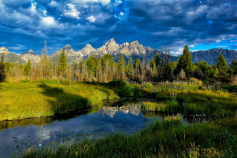 Картинка природа реки озера река лес горы