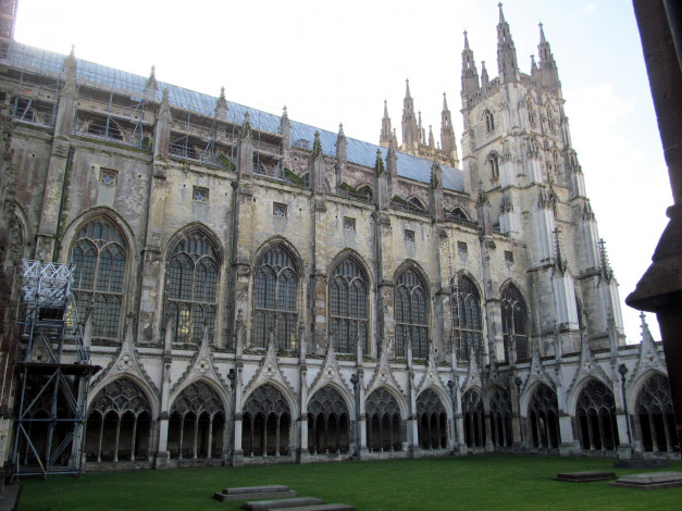 Обои картинки фото canterbury cathedral, uk, города, - католические соборы,  костелы,  аббатства, canterbury, cathedral
