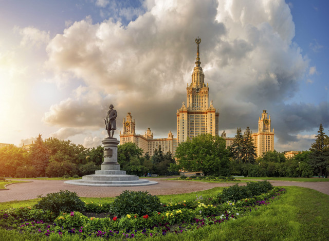 Обои картинки фото москва, города, москва , россия, университет