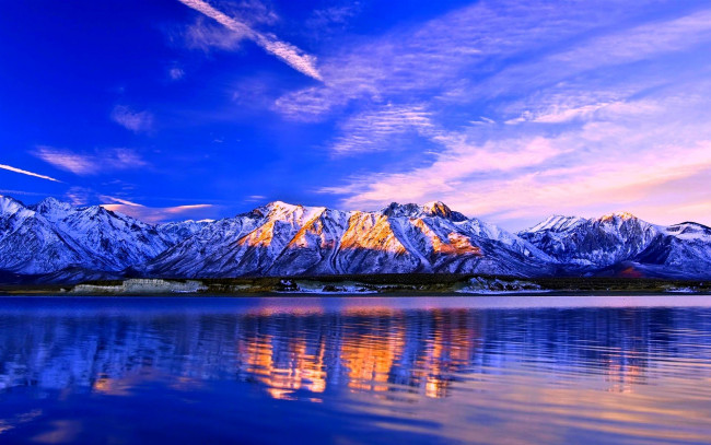 Обои картинки фото природа, реки, озера, озеро, отражение, вода, лес, пейзаж, горы