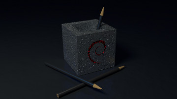 обоя компьютеры, debian, фон, логотип