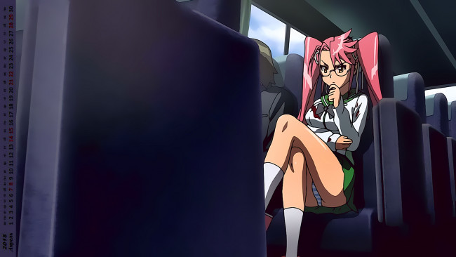 Обои картинки фото календари, аниме, девушка