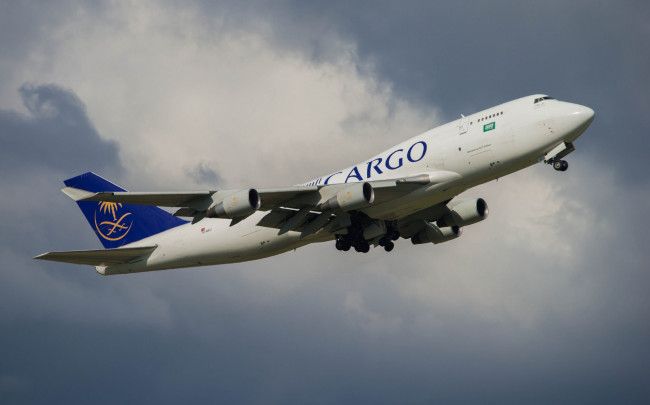 Обои картинки фото b747-433, авиация, грузовые самолёты, грузоперевозки, карго