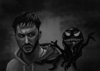 Картинка рисованное кино эдди брок веном