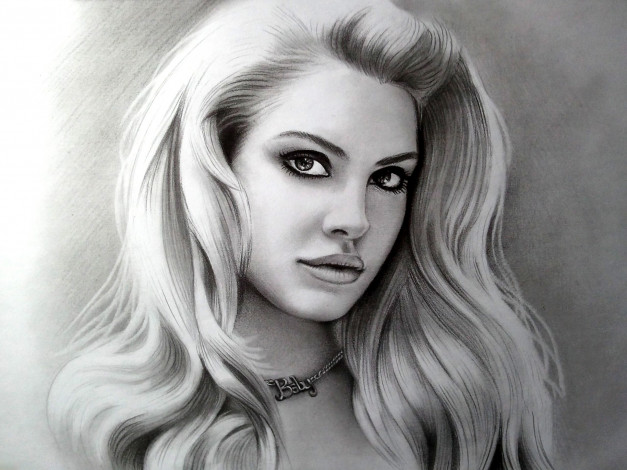 Обои картинки фото рисованное, люди, фон, девушка, взгляд