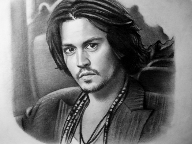 Обои картинки фото рисованное, люди, взгляд, фон, мужчина